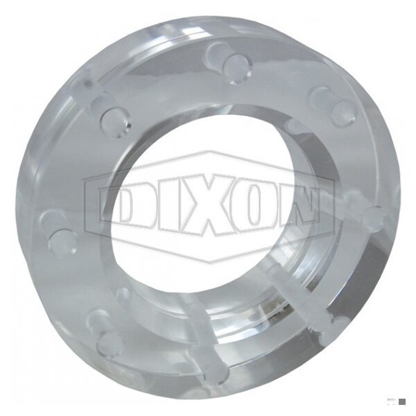 Dixon 1 Side Beveled Optically Enhanced Sight Glass, 1-3/4 in dia Sight, 4 in TTMA Connection TT4ASG-ETHOE - main